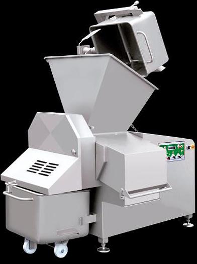 MHS Model 4000-150 Series Industrial Autofeed Meat Dicer with Buggy Lift