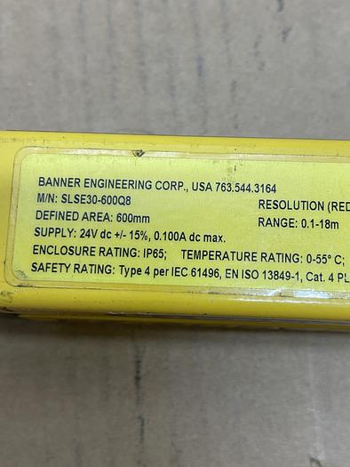 Used Banner Banner SLSE30-600Q8