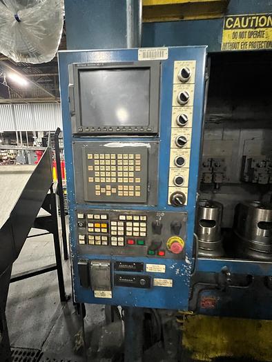 Used NEW BRITAIN MODEL 66 TWIN SPINDLE VERTICAL CNC LATHE