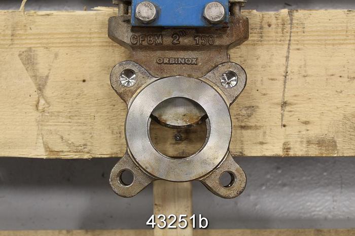 Used Orbinox 2" Air Operated Knife Gate Valve #43251