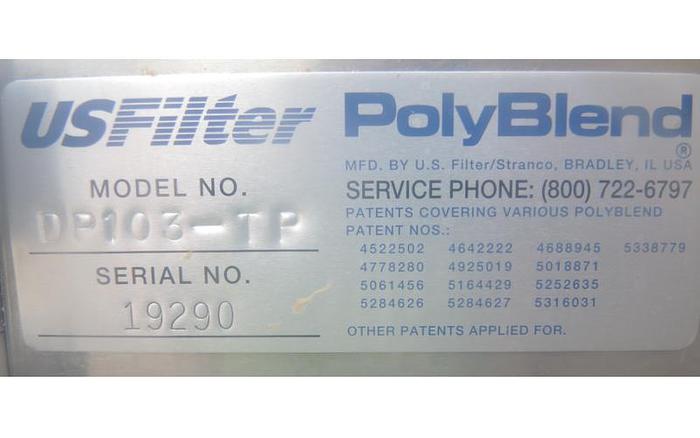 Used USED DRY POLYMER BATCH MIXER, CAPACITY: 50 USG