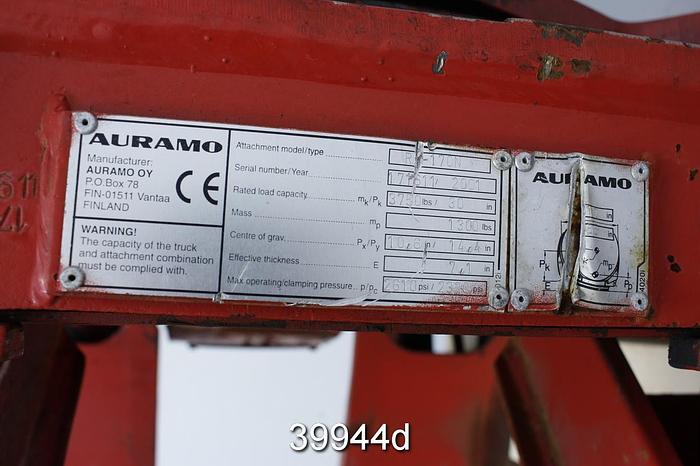 Used Auramo Roll Clamp, 60" Max Diameter #39944