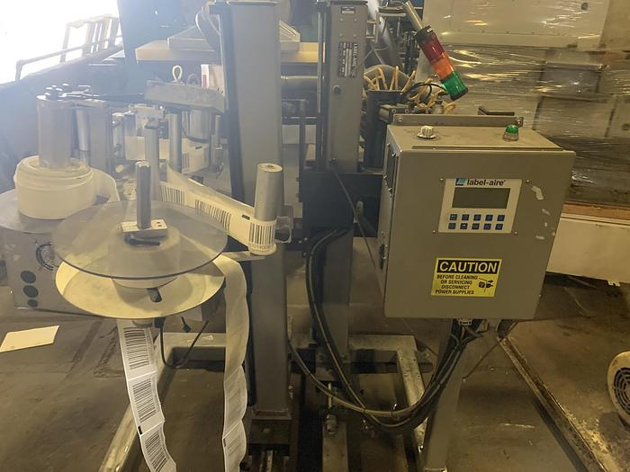 Used LABEL-AIR INC. LABEL APPLICATOR