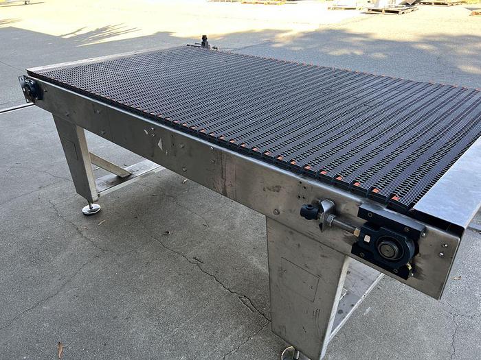 Used Table, Accumulation, 48" x 8', S/St, 1 HP #S744848