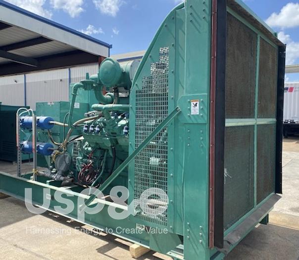 0.60 MW 2002 New Cummins GTA38G1 Natural Gas Generator Sets