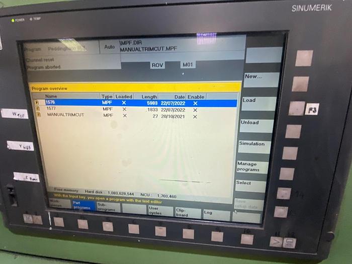 Used 2001 Peddinghaus BDL760/3 with Meba 400DG-700 Saw/Drill Line