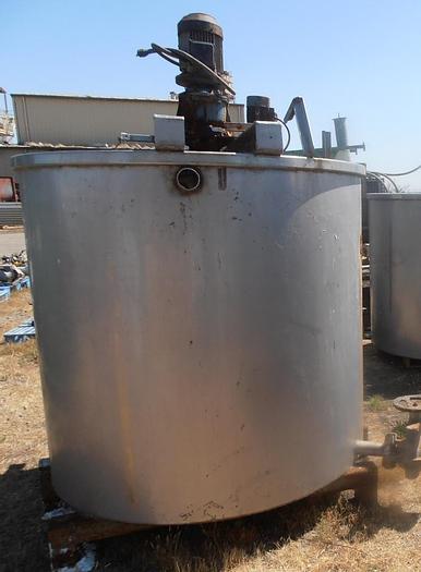 Used Tank, 750 Gallon, S/st, Agit, 3 HP, (4) #C735196