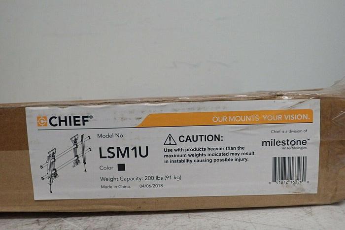 Used Chief LSM1U Fusion Series Fixed Wall Mount for 37" To 63" Displays