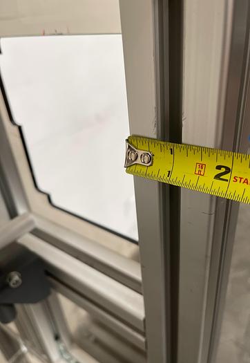 Used Aluminum 1-3/4" T Slot Custom Frame + 280"