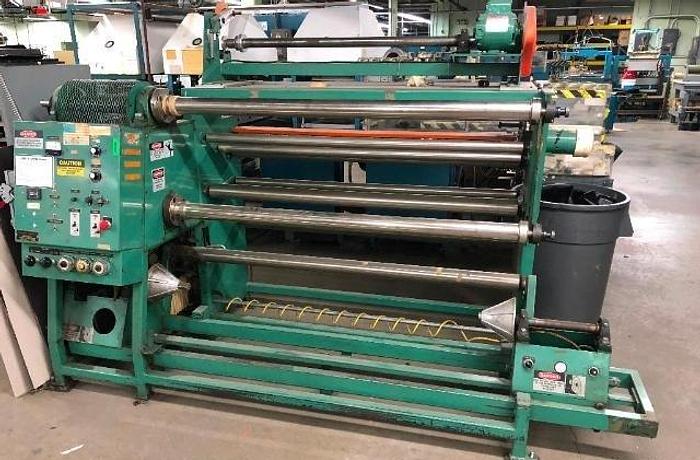 Used 60" VOORWOOD DUPLEX SLITTER REWINDER MODEL S60-18/187