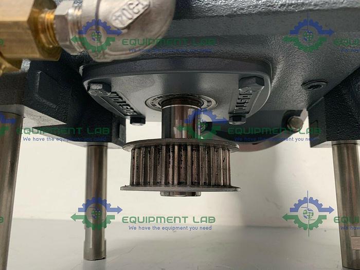 Used Boston Gear F724F-15-B5-6 Gear Reducer W/ Pneumatic Gast 8AM-NRV-11A Motor