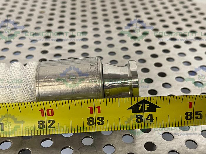 Used Sani-Tech  84" Silicone Hose w/  3/4" Sanitary Fitting