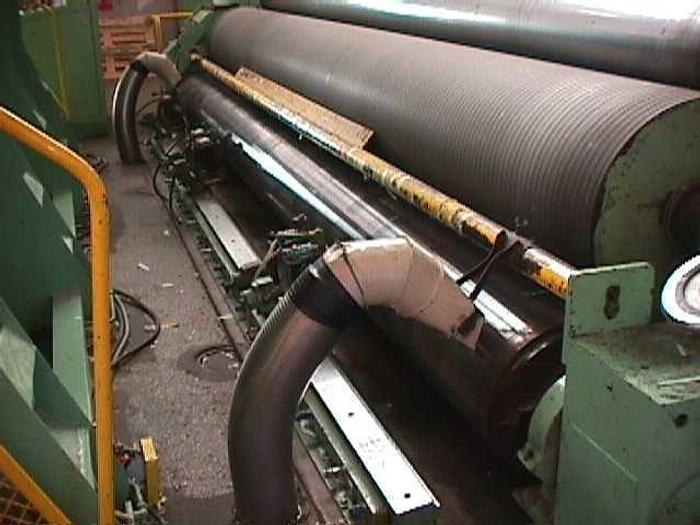 Used 185" (4.70M) GOEBEL SLITTER REWINDER 70" REWIND