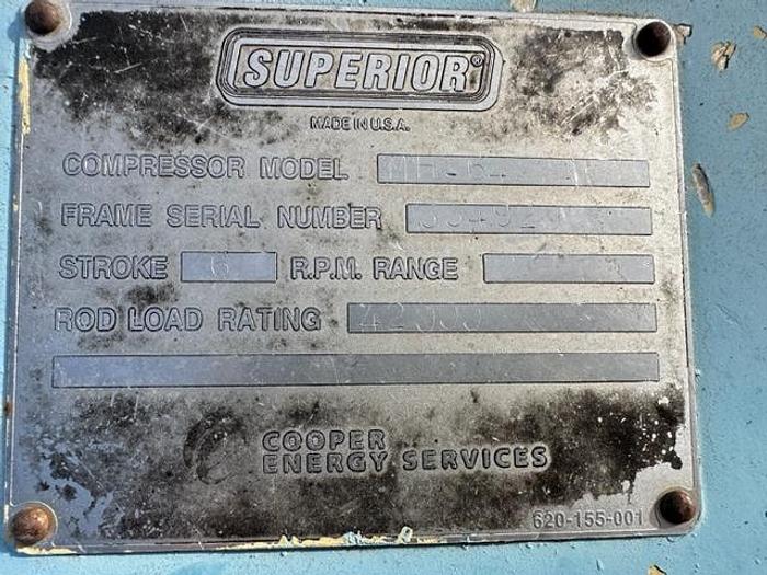 Used White Superior 14.50" x 6" Stroke 642CM 550# Cylinder