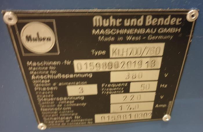 Gebraucht Lochstanze Mubea KLH 700 / 760