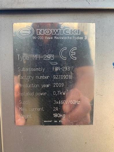 Used Nowicki  Brine System -Brine Injector Model FBN -293