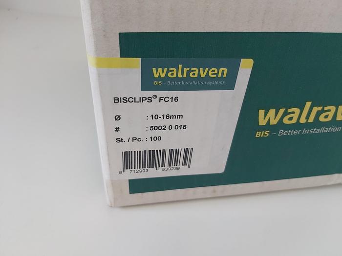 25 Stück Trägerklammern, Bisclips FC16, Walraven neuwertig