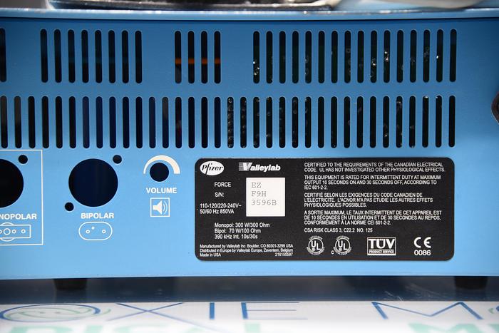 Used Valleylab Force EZ Electrosurgical Generator with E6008 Footswitch