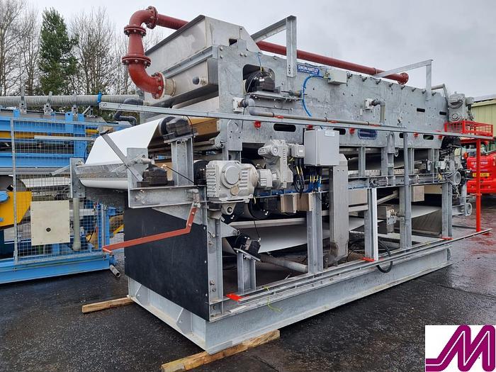 Used Simon Hartley 8 Roller Sludge Thickening & Dewatering Belt Press AS-H