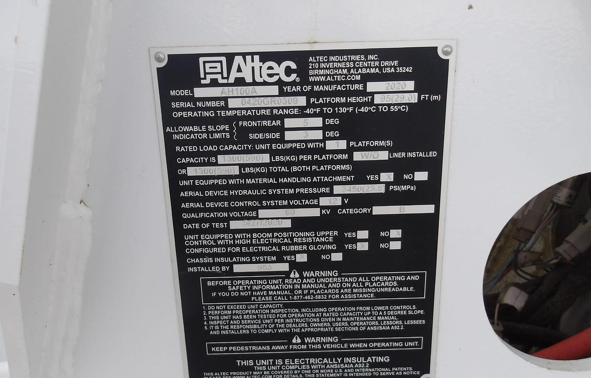 Used 2019 ALTEC AH100A