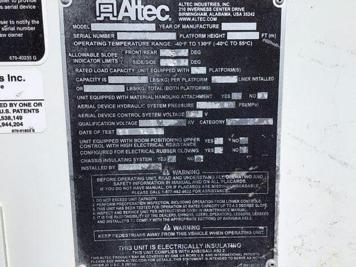 Used 2019 ALTEC AM55-MH