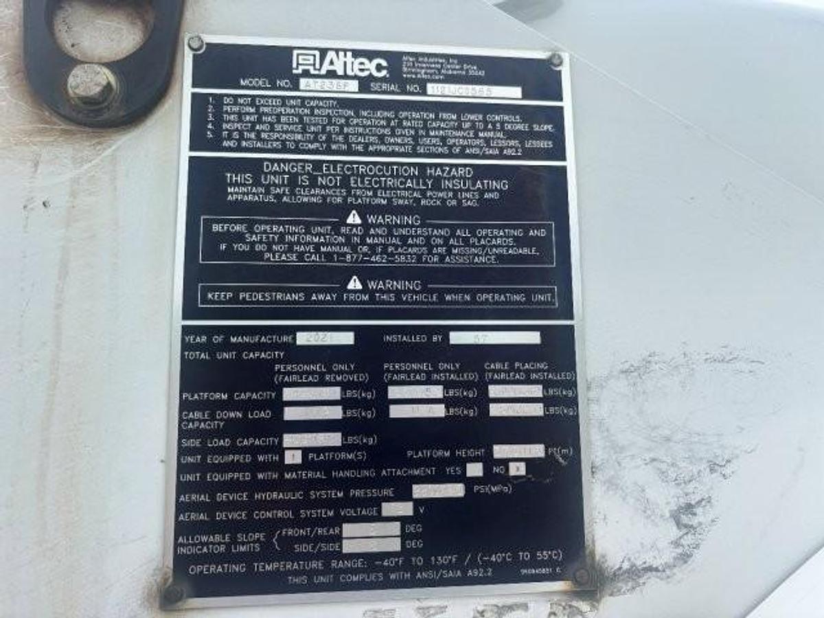 Used 2021 ALTEC AT238P