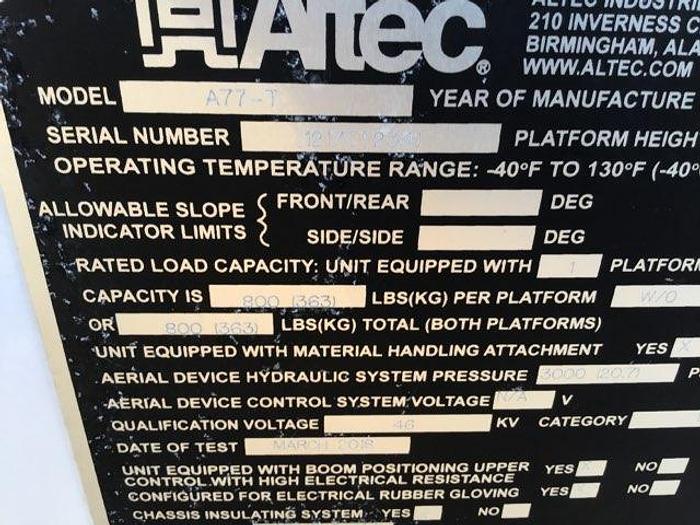 Used 2018 ALTEC A77-T