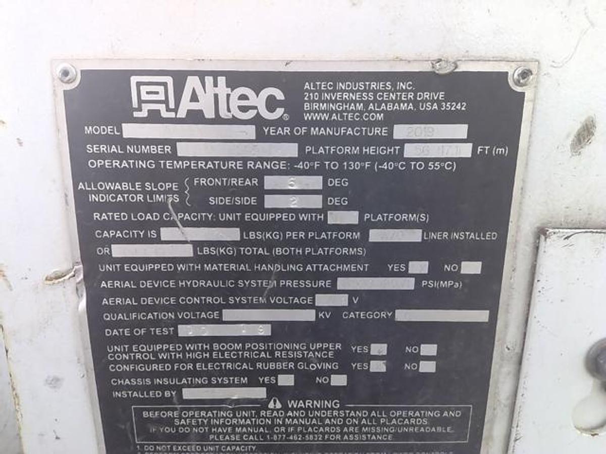 Used 2019 ALTEC AA55-MH