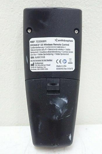 Used Smith & Nephew 72200891 Dyonics 25 Wireless Remote Control 7445232141115