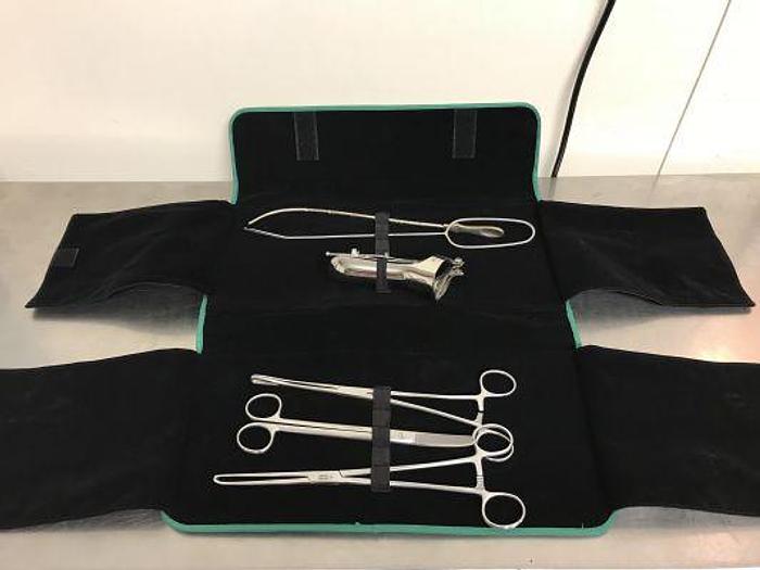 Used Surgical Instrument Set Gynaecological in Soft Case