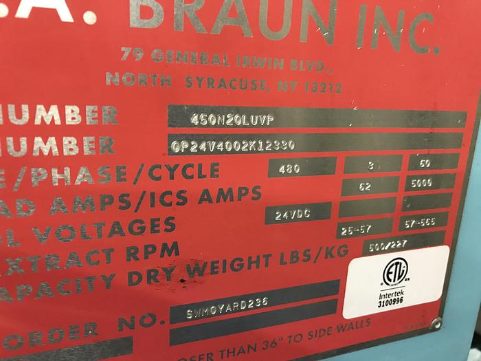 Used 2012 BRAUN 450lb OPEN POCKET