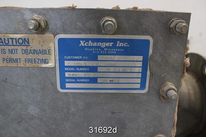 Used Hoffman C-100 Shell And Tube Heat Exchanger #31692