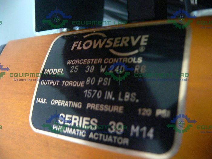 Used Flowserve  Series 39 120PSI Pneumatic Actuator + Position Monitor & 4" Ball Valve