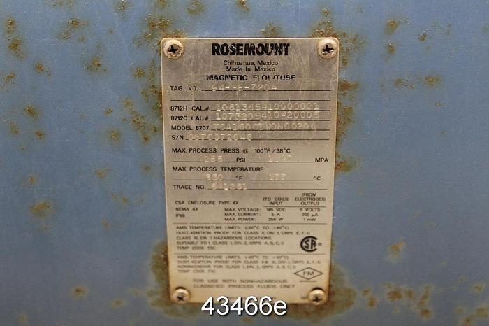 Used Rosemount 16" 8707 TSA160C1W0N0D2Q4 Magnetic Flow Tube #43466