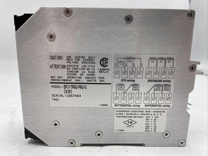 Used MOORE INDUSTRIES PROGRAMMABLE TRANSMITTER SPT/TPRG/PRG/U