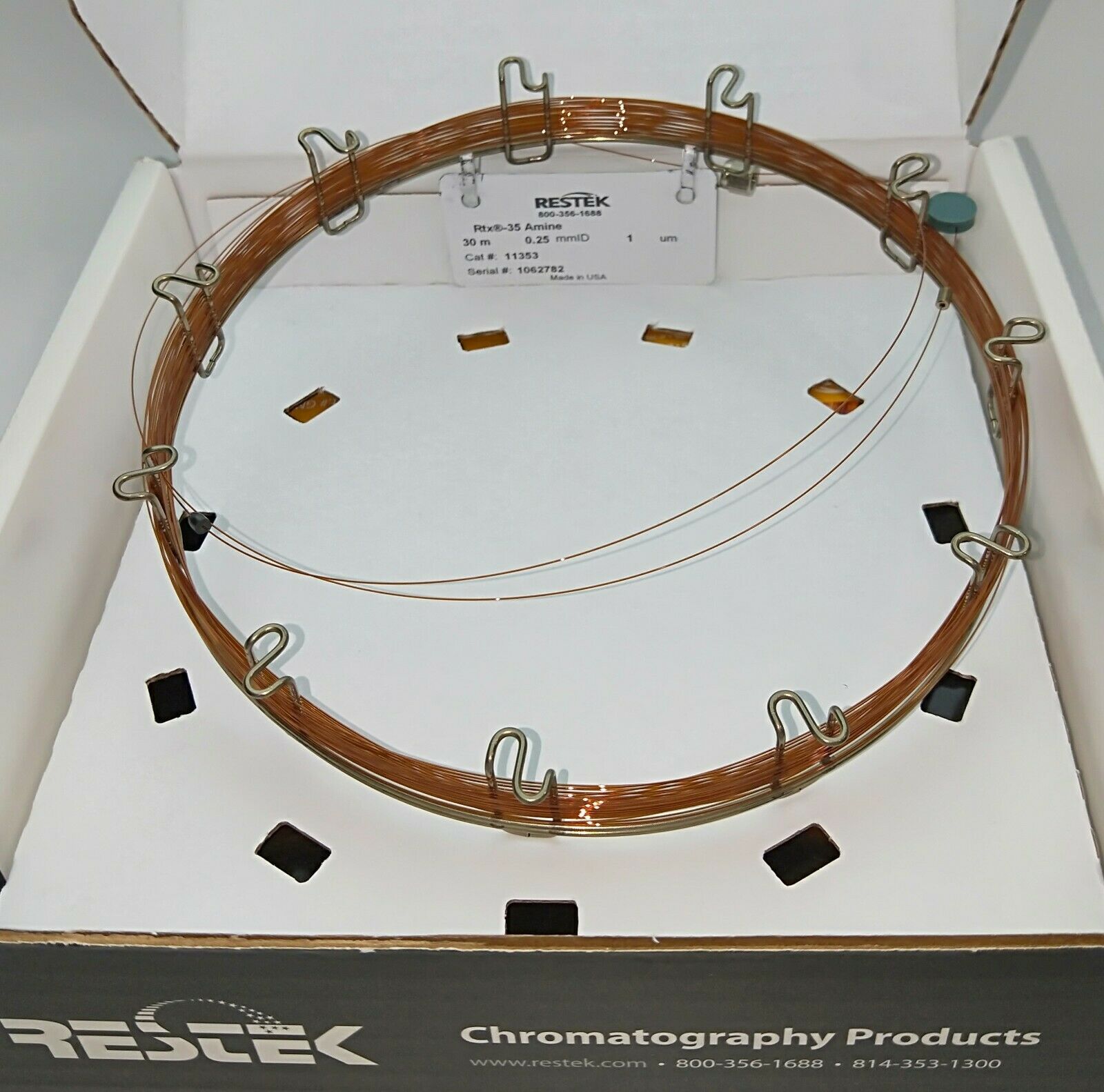 Used Restek Rtx-35 Amine (11353) Capillary Column - 30M x 0.25mm x 1µm