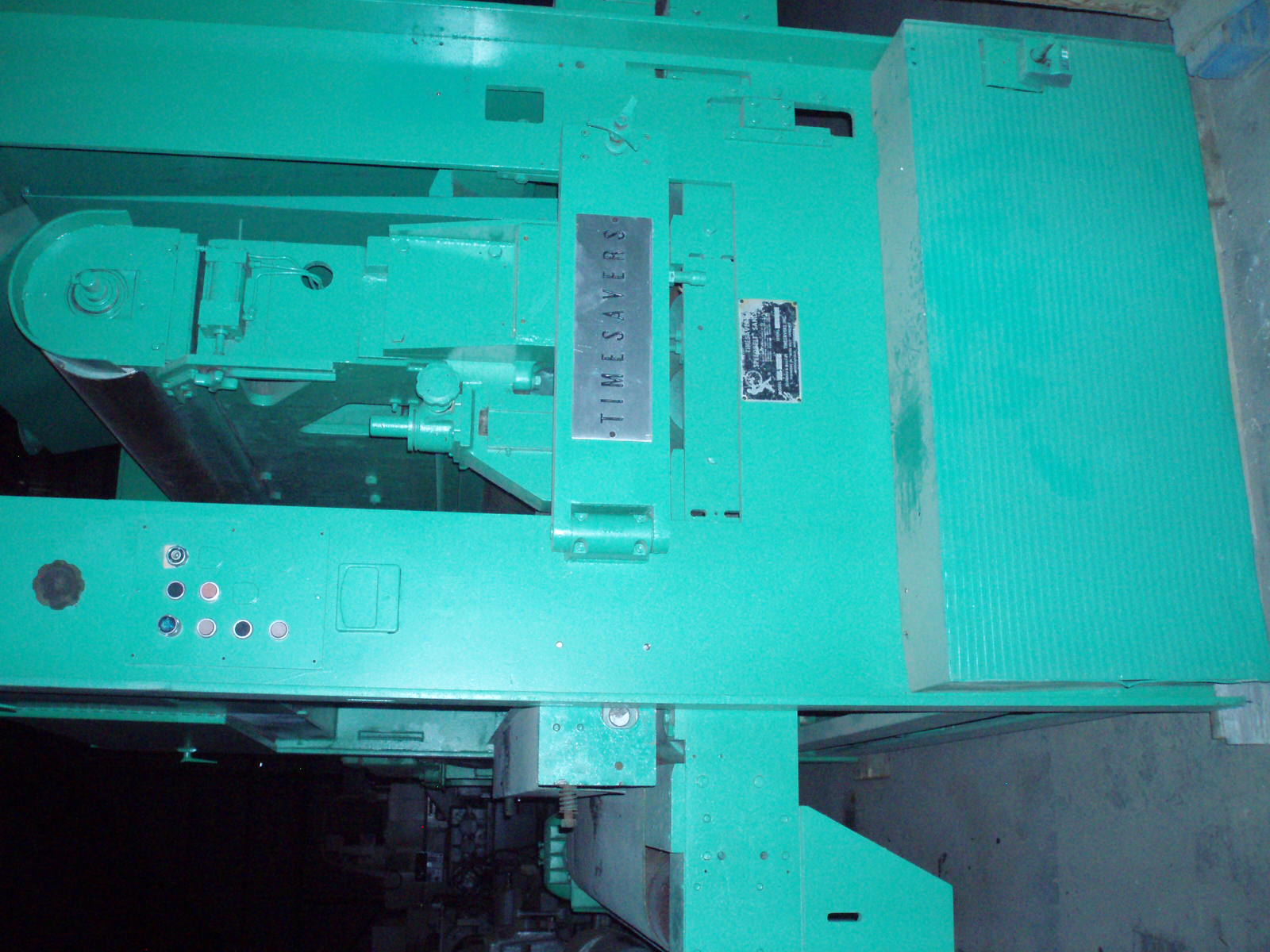 Used 72” TIMESAVER Model TOP 168V Belt Grinder / Sander; Top Driven