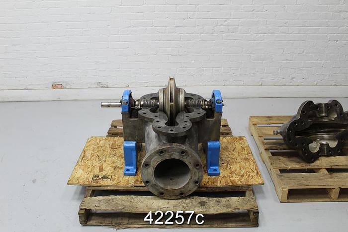 Used Goulds 3405 6x8x14 Split Case Pump, Stainless Steel Casing #42257