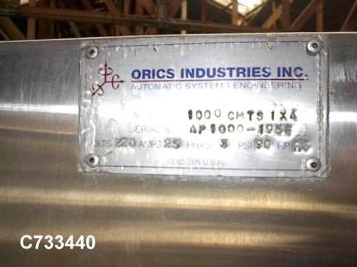 Used Sealer, Tray, Orics, Mdl 1000-MCTS, Continuous, 300 Tray/min #C733440
