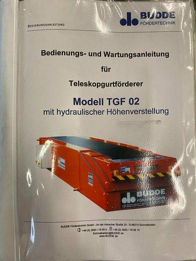 Gebraucht BUDDE Teleskopförderer Teleskopgurtförderer TGF 02
