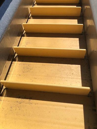 Used 40' Long x 12'' Wide  Stainless Steel Flighted Belt Conveyor