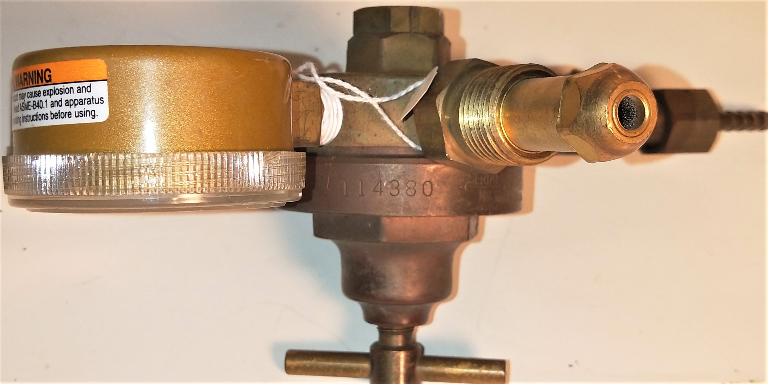 Used Victor SR-201 Acetylene Gas Regulator - CGA 296