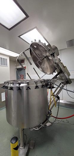 Used 150 GALLON LEE DOUBLE MOTION VACUUM KETTLE - S/S - JACKETED