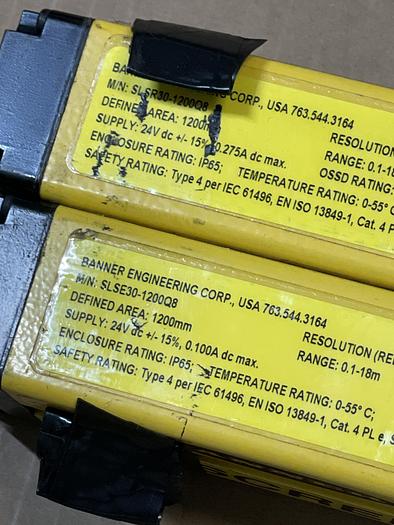 Used Banner SLSR30-1200Q8, SLSE30-1200Q8