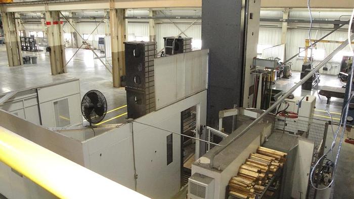 Used 2008 6" Giddings & Lewis CNC Horizontal Boring Mill, Model PT 1800, Table 71" X 141", X Travel 141", Y Travel 102", 75 HP, 3500 RPM Spindle, Mitsubishi CNC
