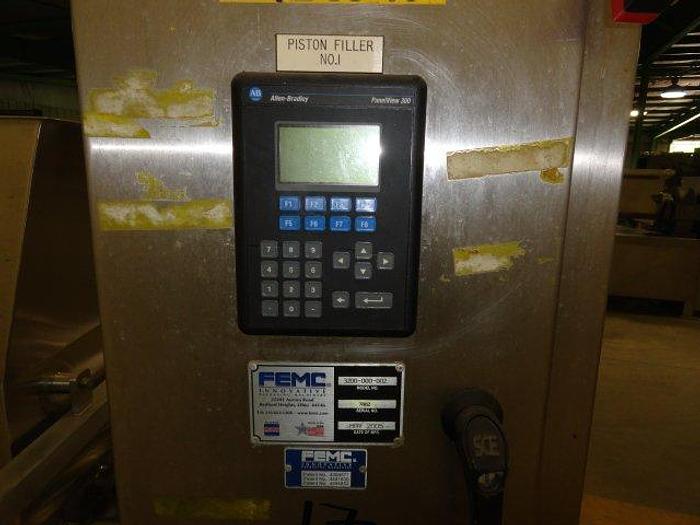 Used FEMC 4 Piston Filler; with (4) dispensing nozzles; Md#3700-000-002
