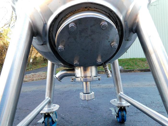 Used 25 GALLON LEE VACUUM PROCESSING KETTLE - 316L S/S - FV/50 PSI