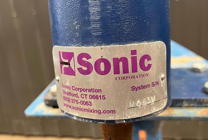 Used USED SONIC CLAMP-ON MIXER, 0.75 HP, WITH STAND
