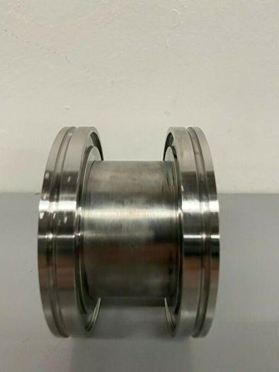 Used Stainless Steel Cylinder 3 5/8" KF Vacuum Fitting