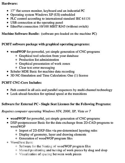 Used Weeke Vantech 480 with Infeed & Outfeed System